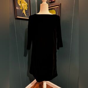 Banana Republic Black  Velvet Dress